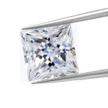 Princess Square VVS DEF White Moissanite Stone